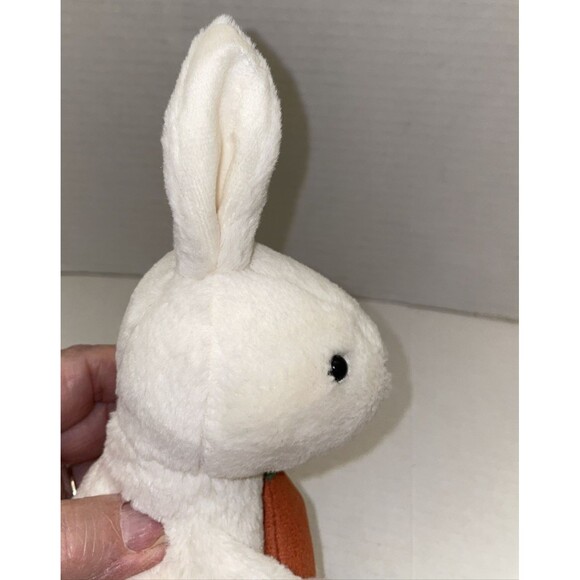 Jellycat Bobbi Bunny with Carrot Plush Easter Stuffed White Rabbit 9" Retired - Picture 9 of 10